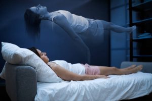 Woman Ghost Or Spirit Nightmare. Dead Body And Soul